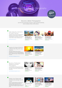Become a better Photographer Content